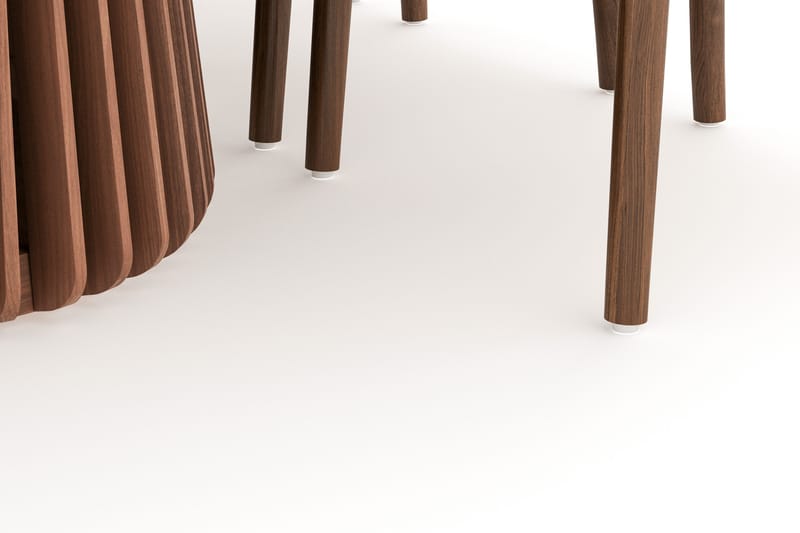 Peyra Matgrupp 200 cm Ovalt med 6 Dastoori Matstol - 2220070-6,1893316-1 - Valnöt - Möbler - Bord & matgrupper - Matgrupper