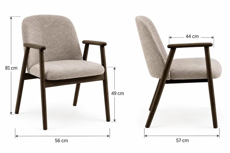 Peyra Matgrupp Förlängningsbart runt 120-220 cm med 6 Reciclar Matstolar - Rökt ek - Möbler - Bord & matgrupper - Matgrupper