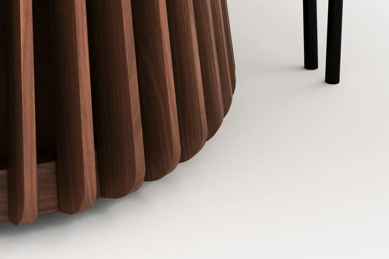 Peyra Ovalt Matbord 200 cm med 6 Gemmiano Stolar - Valnöt - Möbler - Bord & matgrupper - Matgrupper