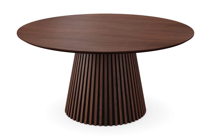 Peyra Runt Matbord 150 cm Fanér, Valnöt