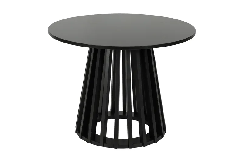 Peyra Soffbord Runt 60 cm Fanér, Svart