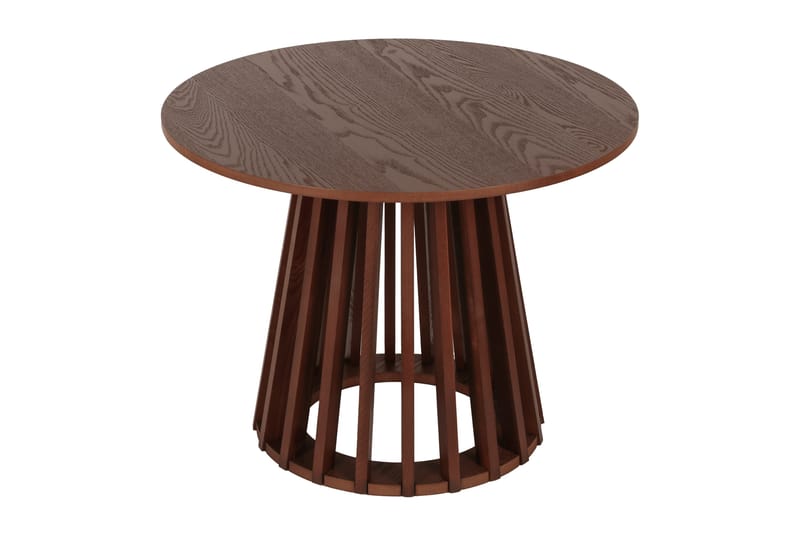 Peyra Soffbord Runt 60 cm Fanér - Valnöt - Möbler - Bord & matgrupper - Soffbord
