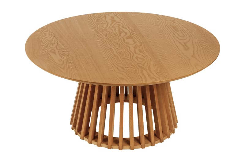 Peyra Soffbord Runt 86 cm Fanér - Ek - Möbler - Bord & matgrupper - Soffbord