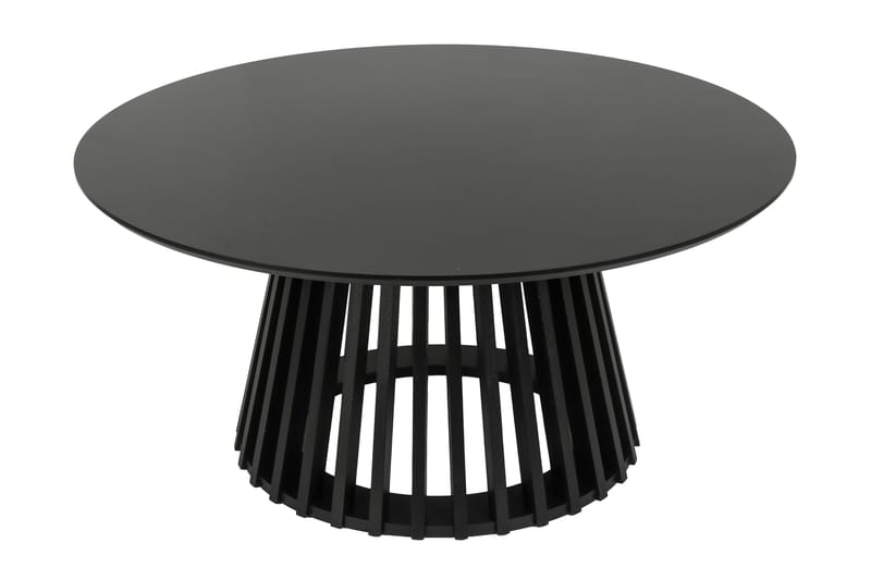 Peyra Soffbord Runt 86 cm Fanér - Svart - Möbler - Bord & matgrupper - Soffbord