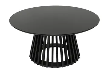 Peyra Soffbord Runt 86 cm Fanér - Svartlaserad ek - Möbler - Bord & matgrupper - Soffbord