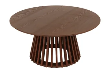 Peyra Soffbord Runt 86 cm Fanér - Valnöt - Möbler - Bord & matgrupper - Soffbord
