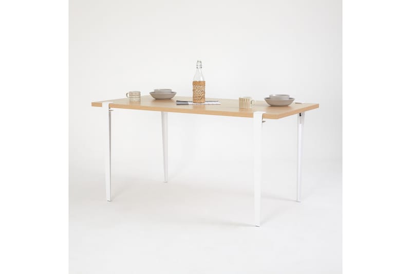Pineios Matbord 150x75 cm Brun/Vit - Hanah Home - Möbler - Bord & matgrupper - Matbord & köksbord