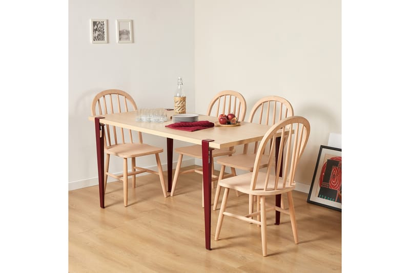 Pineios Matbord 150x75 cm Mörkbrun - Hanah Home - Möbler - Bord & matgrupper - Matbord & köksbord