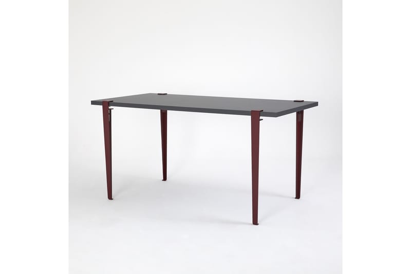 Pineios Matbord 150x75 cm Svart/Röd - Hanah Home - Matbord & köksbord