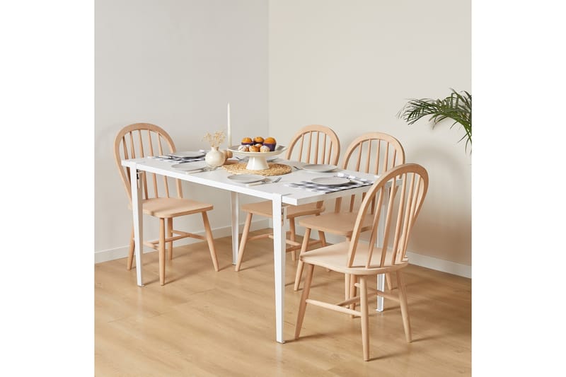 Pineios Matbord 150x75 cm Vit - Hanah Home - Möbler - Bord & matgrupper - Matbord & köksbord