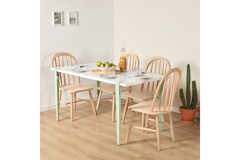Pineios Matbord 150x75 cm Vit/Blå/Grön - Hanah Home - Möbler - Bord & matgrupper - Matbord & köksbord