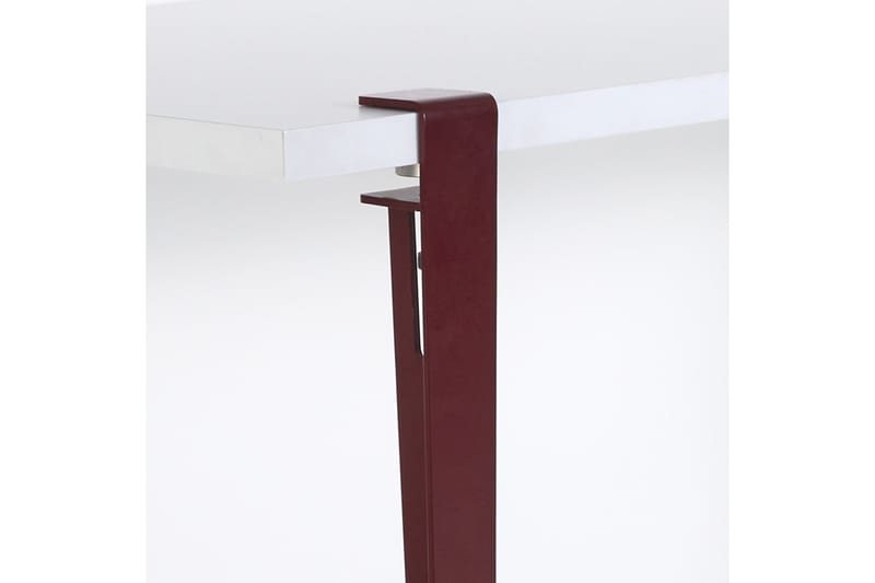 Pineios Matbord 150x75 cm Vit/Röd - Hanah Home - Möbler - Bord & matgrupper - Matbord & köksbord