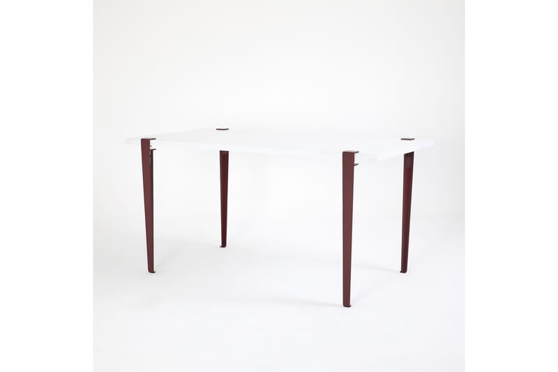Pineios Matbord 150x75 cm Vit/Röd - Hanah Home - Möbler - Bord & matgrupper - Matbord & köksbord