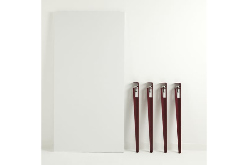 Pineios Matbord 150x75 cm Vit/Röd - Hanah Home - Matbord & köksbord