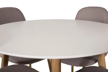Plaza Matbord 100 cm med 4 Polar Matstol - Möbler - Bord & matgrupper - Matgrupper