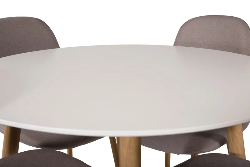 Plaza Matbord 100 cm med 4 Polar Matstol - Möbler - Bord & matgrupper - Matgrupper