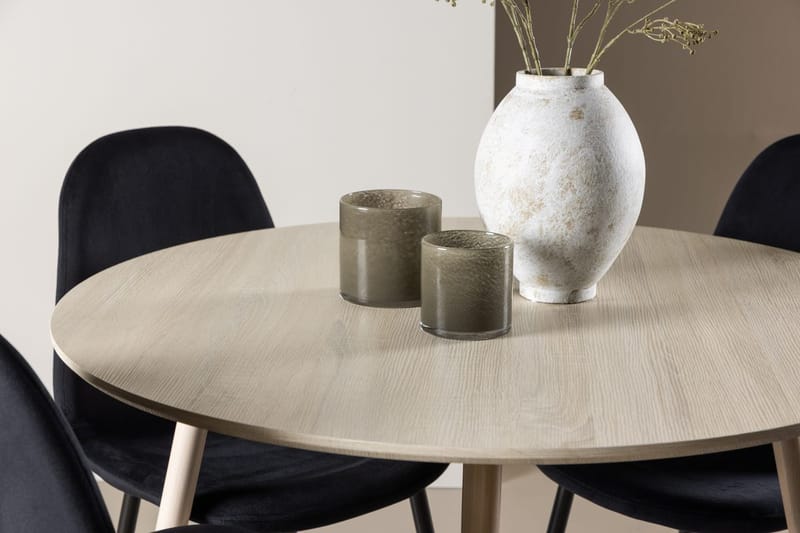 Plaza Matbord 100 cm med 4 Polar Köksstol - Möbler - Bord & matgrupper - Matgrupper