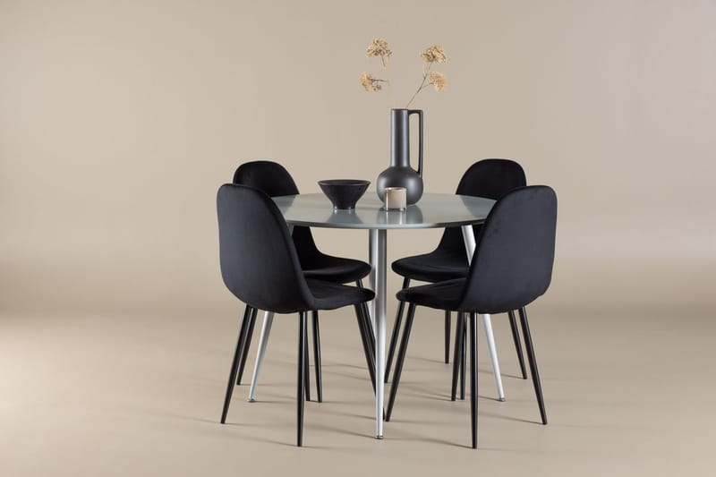 Plaza Matbord 100 cm med 4 Polar Köksstol