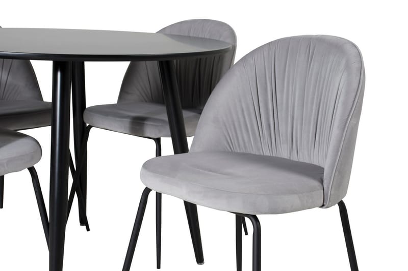 Plaza Matbord 100x100 cm med 4 Wrinkles Matstol - Möbler - Bord & matgrupper - Matgrupper