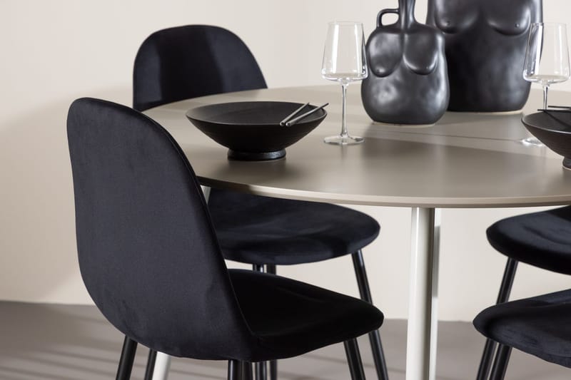 Plaza Matbord 120 cm med 4 Polar Köksstol - Möbler - Bord & matgrupper - Matgrupper