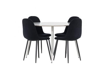 Plaza Matbord 120 cm med 4 Polar Matstol - Möbler - Bord & matgrupper - Matgrupper