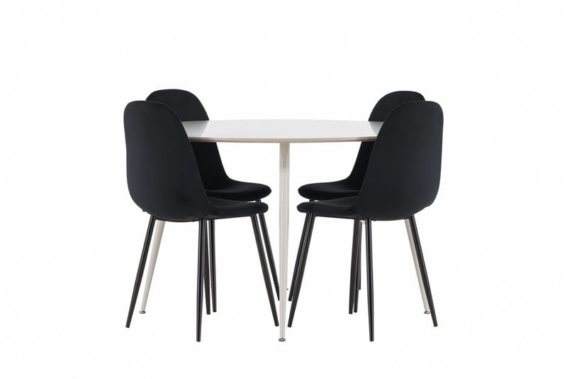 Plaza Matbord 120 cm med 4 Polar Köksstol - Möbler - Bord & matgrupper - Matgrupper