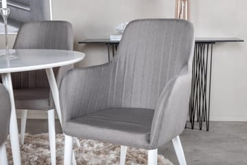 Plaza Matbord Runt med 4 Comfort Karmstol - Möbler - Bord & matgrupper - Matgrupper