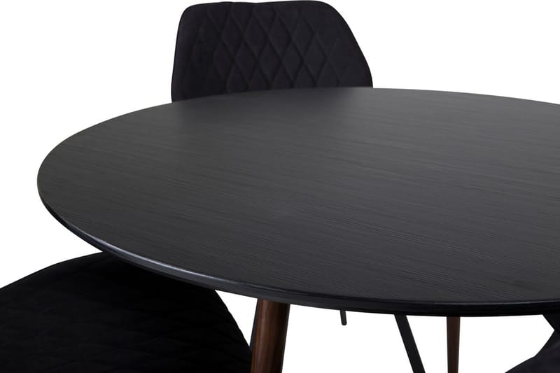 Plaza Matbord Runt med 4 Gemma Matstol - Möbler - Bord & matgrupper - Matgrupper