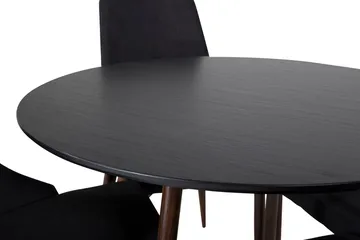 Plaza Matbord Runt med 4 Leone Matstol - Möbler - Bord & matgrupper - Matgrupper