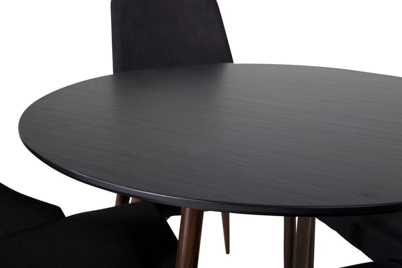 Plaza Matbord Runt med 4 Leone Matstol - Möbler - Bord & matgrupper - Matgrupper