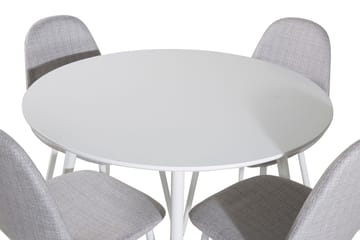 Plaza Matbord Runt med 4 Polar Matstol - Möbler - Bord & matgrupper - Matgrupper