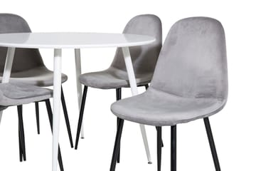 Plaza Matbord Runt med 4 Polar Köksstol - Möbler - Bord & matgrupper - Matgrupper