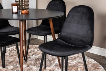 Plaza Matbord Runt med 4 Polar Köksstol - Möbler - Bord & matgrupper - Matgrupper