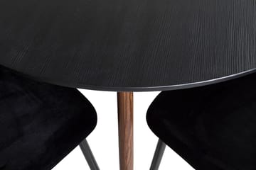 Plaza Matbord Runt med 4 Polar Köksstol - Möbler - Bord & matgrupper - Matgrupper