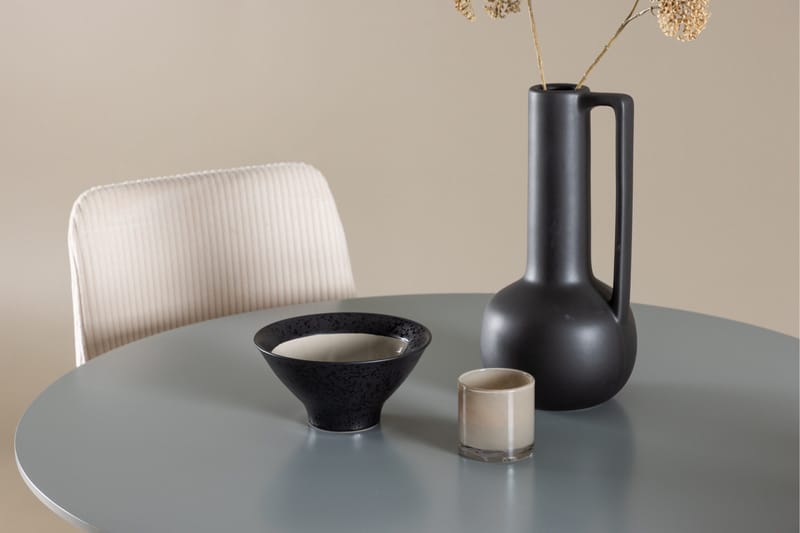 Plaza Matgrupp 100 cm Rund med 4 Leone stolar - Grå/Beige - Möbler - Bord & matgrupper - Matgrupper