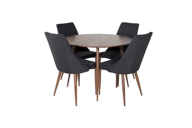 Plaza Matgrupp 100 cm Rund med 4 Leone stolar, undefined