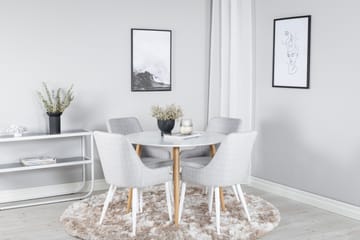 Plaza Matgrupp 100 cm Rund med 4 Plaza stolar