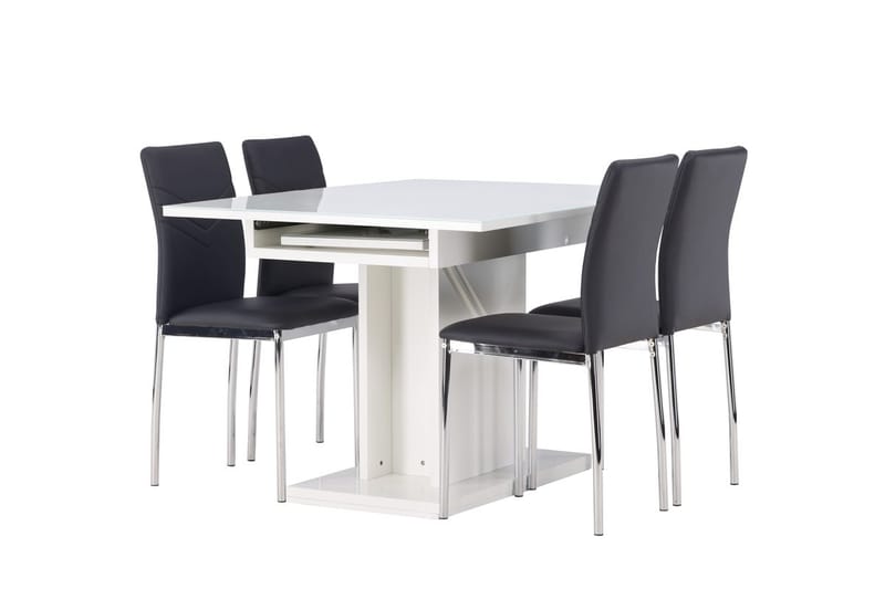 Pluto Matbord 120x90 cm med 4 Lily Matstol - Möbler - Bord & matgrupper - Matgrupper
