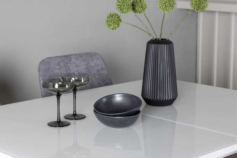 Pluto Matgrupp 120 cm Rektangulär med 4 Rosie stolar - Grå - Möbler - Bord & matgrupper - Matgrupper