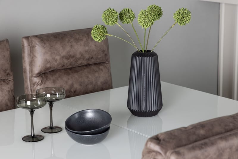 Pluto Matgrupp 120 cm Rektangulär med 4 Zizo stolar - Brun - Möbler - Bord & matgrupper - Matgrupper