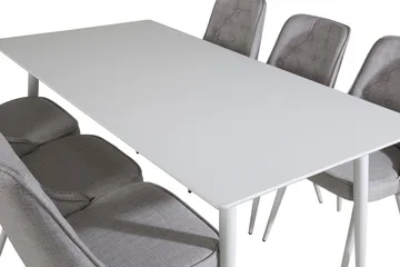 Polar Matbord 180 cm med 6 Velvet Deluxe Matstol - Möbler - Bord & matgrupper - Matgrupper