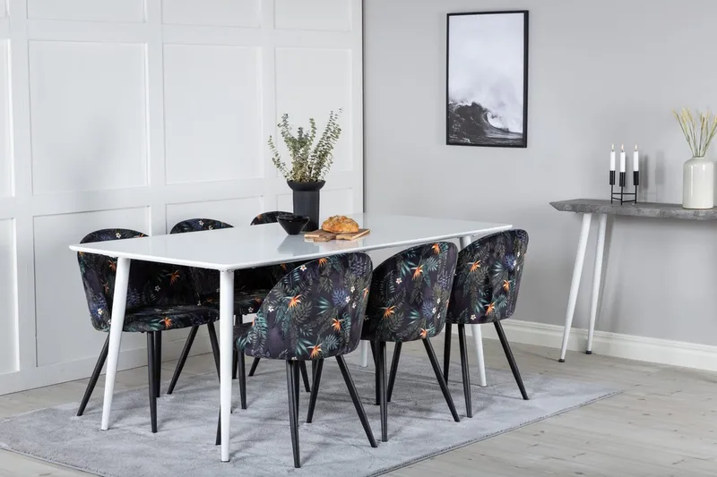Polar Matbord 180 cm med 6 Velvet Matstol