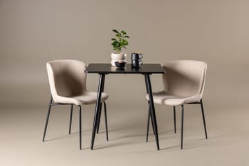 Polar Matbord 75x75 cm med 2 Modesto Matstol - Möbler - Bord & matgrupper - Matgrupper