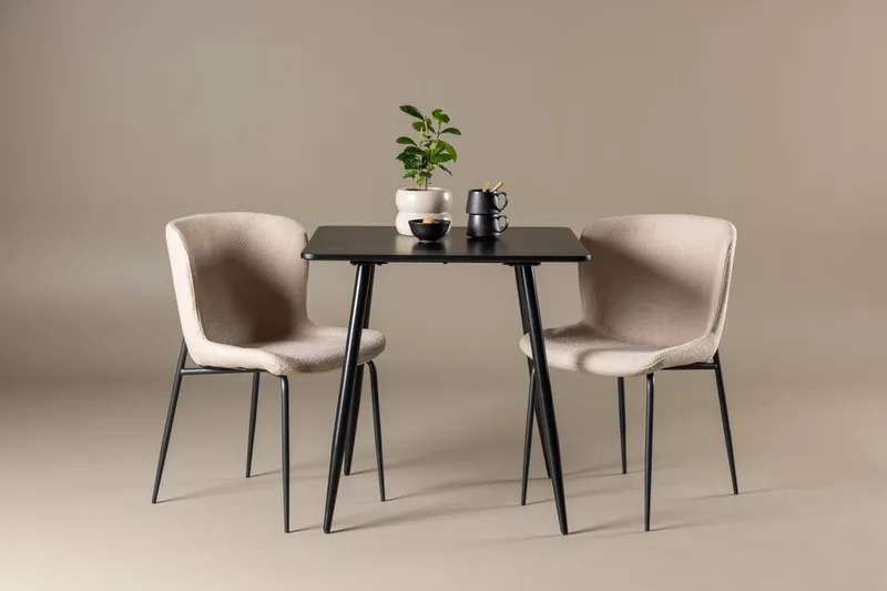 Polar Matbord 75x75 cm med 2 Modesto Matstol