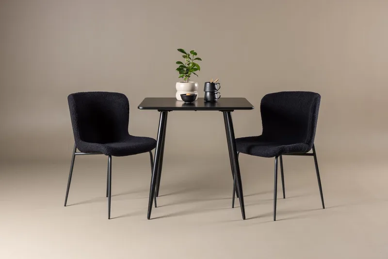 Polar Matbord 75x75 cm med 2 Modesto Matstol