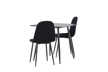 Polar Matbord 75x75 cm med 2 Polar Matstol - Möbler - Bord & matgrupper - Matgrupper