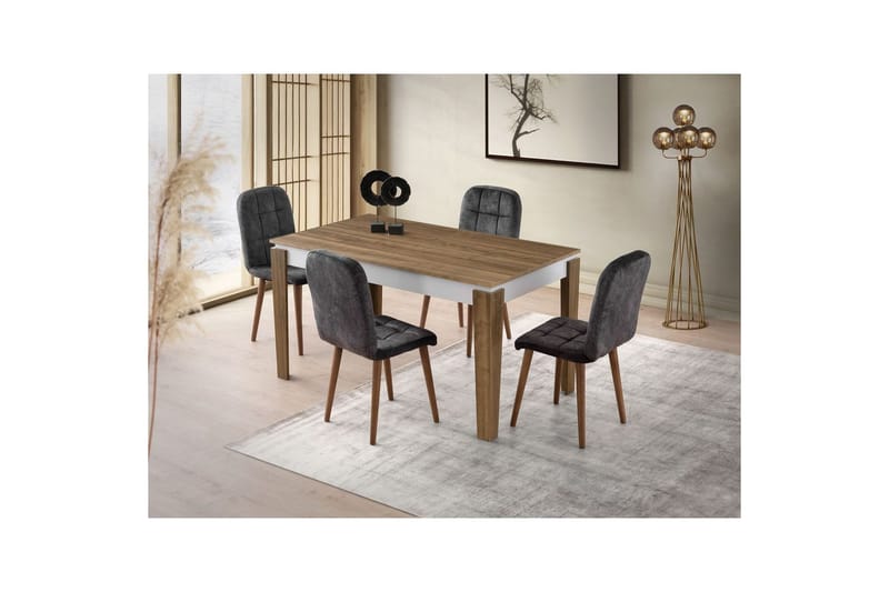 Pradera Matbord 175 cm Rektangulär - Valnöt/Vit - Möbler - Bord & matgrupper - Matbord & köksbord