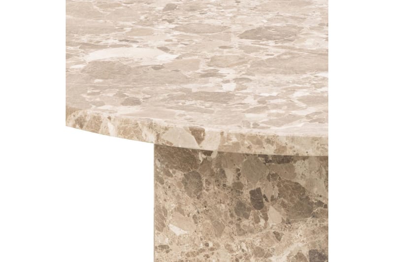 Prisa Runt Soffbord i Marmor Sten 80 cm - Beige - Möbler - Bord & matgrupper - Soffbord