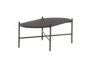 Pueblo 120 cm Ovalt Soffbord i Målat Trä - Svart - Möbler - Bord & matgrupper - Soffbord