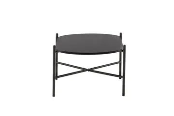 Pueblo 120 cm Ovalt Soffbord i Målat Trä - Svart - Möbler - Bord & matgrupper - Soffbord